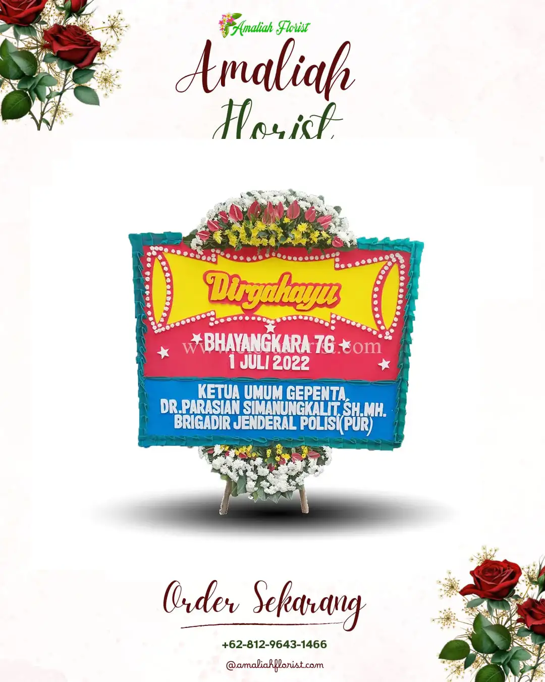 Papan Bunga HUT Ulang Tahun Abadijaya